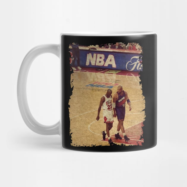 Charles Barkley and Michael Jordan, 1993 NBA Finals by Omeshshopart